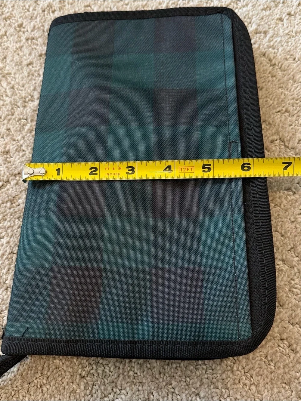 Thirty One GET CREATIVE ZIP POUCH Black Green Organizer Craft Office Teacher